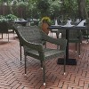 Flash Furniture Ethan Set of 2 Commercial Grade Stacking Patio Chairs, All Weather PE Rattan Wicker Patio Dining Chairs - 4 of 4