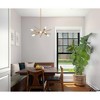 Urban Ambiance Luxury Mid-Century Modern Indoor Chandelier,  10-1/2''H x 22-9/165"W x 22-9/165''D,  Satin Brass Finish, UHP4425 - 2 of 4