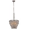 Elegant Lighting Nordic 4 light Antique Silver Pendant Clear Royal Cut Crystal - 4 of 4