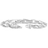 Pompeii3 Men's Polished Steel Single Tone Clasp 5.5mm Flexible Link  8.5 " Bracelet - 2 of 3