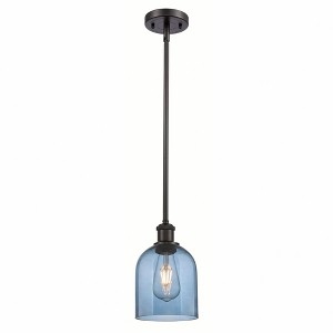 Bella - 1 Light Stem Hung Mini Pendant In Industrial Style-9.5 Inches Tall and 5.5 Inches Wide - 1 of 1