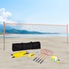 VEVOR Volleyball and Badminton Set, Outdoor Portable Badminton Net, Adjustable Height Steel Poles, Professional Combo Set with PVC Volleyball, Pump - 2 of 4