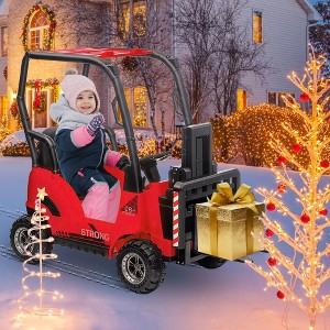 12V Ride-On Forklift Car – Battery-Powered Electric Forklift with Liftable Fork & Pallet, Remote Control, Music, USB/MP3, and Low-Power Alarm - 1 of 4