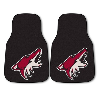 NHL Arizona Coyotes Carpet Car Mat Set - 2pc