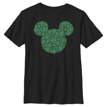 Boy's Disney Mickey Mouse Clover Silhouette T-Shirt