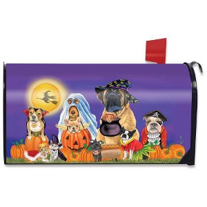 Briarwood Lane Trick or Treat Dogs Halloween Magnetic Mailbox Cover Cat Jack o'Lantern Standard - 1 of 3