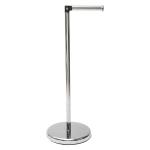 Evideco French Home Goods Freestanding Toilet Paper Holder with Folding Arm and Reserve - 1 of 4