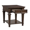 Vynxaria Traditional Design End Table with Storage Drawer, Espresso Finish, 23" x 28" x 25"H - 3 of 4