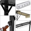 Grill Gazebo Canopy,Outdoor BBQ Grill Patio Canopy Tent with Led Light/Extra Shadows*2/Bottle Opener/Hanging Hooks - 2 of 4