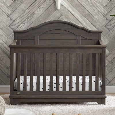 Simmons Kids' Asher 6-in-1 Convertible Crib with Toddler Rail - Greenguard Gold Certified