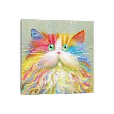 iCanvas Moustachou by Kim Haskins Canvas Print Wall Art