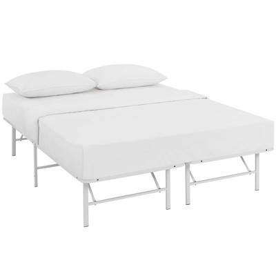 Modway Horizon Full Stainless Steel Bed Frame -White