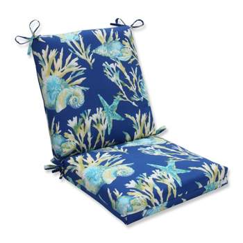 Daytrip Pacific Outdoor Squared Corners Chair Cushion Blue - Pillow Perfect