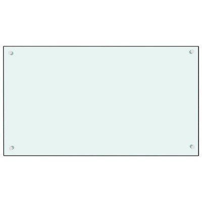 Black Tempered Glass Kitchen Backsplash Panel 35.4" x 19.7"