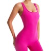 DOMETOUR Sport Slim Jumpsuits Breathable Sports Tummy Control Workout Outfits - 2 of 4