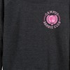 Women's - Barbie - Campus Club Lightweight French Terry Wide Neck Long Sleeve Graphic Shirt - 2 of 4