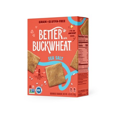 Better With Buckwheat Crackers Sea Salt - 4.25oz