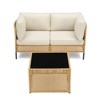 Buenhomino Patio Furniture Set – Outdoor Sectional Wicker Sofa with Cushions, All-Weather PE Rattan Conversation Set for Garden, Balcony & Poolside - 3 of 4