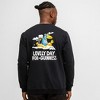 Mens Guinness Seb Curi Lovely Day Back & Front Print Black Sweatshirt - 4 of 4