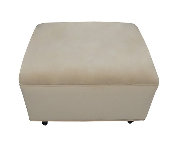 Grace Upholstered Ottoman - Beige