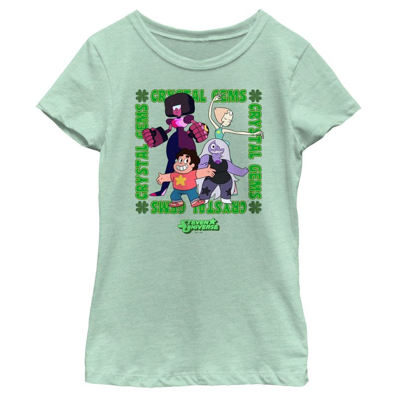 Girl's Steven Universe Crystal Gems Frame T-Shirt, 1 of 5