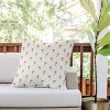 26"x26" Deny Designs Little Arrow Design Co Palm Tree Outdoor Throw Pillow Cream: UV & Mildew Resistant, Abstract Pattern, Square Shape - 2 of 4