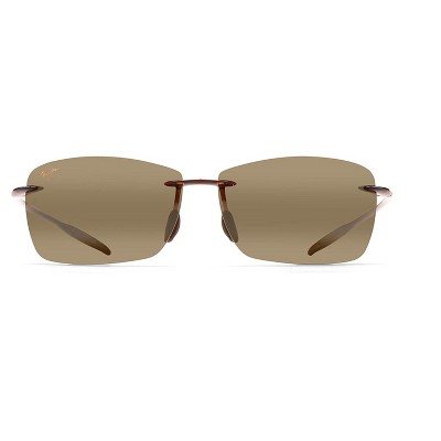 Maui Jim Lighthouse Rimless Sunglasses - Bronze lenses with Brown frame