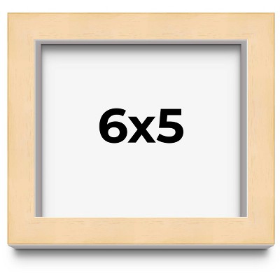 PosterPalooza | 6x5 Wood Frame with UV Acrylic, 6 Finishes: Black, White, Bronze, Silver, Wood, Mahogany