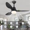 Duclsaty 42" Smart black Ceiling Fan, WiFi/Alexa Control, Dimmable Light, Quiet DC Motor, ABS Blades, for Indoor/Outdoor - 4 of 4