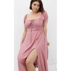 Women's Plus Size Abbigail Split Maxi Dress - rose | CITY CHIC - 2 of 4