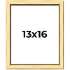 PosterPalooza | Simple Gold Picture Frame - UV Acrylic, Foam Board Backing, Hanging Hardware - 2 of 4