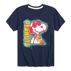 Boys' - Peanuts - Peanuts Snoopy Woodstock Short Sleeve Graphic T-Shirt - 1 of 4