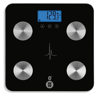 RENPHO Digital Bathroom Scale – LED Display, Black – Made In UK