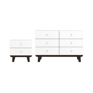 Hillsdale Furniture Kincaid Wood 6 Drawer Dresser and 2 Drawer Nightstand - 1 of 3