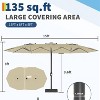 GustoWave Double-Sided 15FT x 9FT Outdoor Patio Umbrella for Pool, Deck - 4 of 4