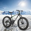 VASIP 26 Inch Fat Tire Bike Full Shimano 21 Speed Mountain Bike, Dual Disc Brake, High-Carbon Steel Frame, Front Suspension for Adult/Youth - 2 of 4
