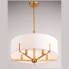 Vaxcel Surrey 5 - Light Chandelier in  Natural Brass - 4 of 4