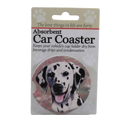 Car Coaster 2.5" Dalmatian Car Coaster Absorbant Dog Pet E & S Pet  -  Coasters