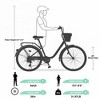 CAVINAS 26 Inch 7-Speed Shimano Shifter and Derailleur City Bike with Basket,Cruiser Bicycle with Steel Frame for Garden & Outdoor,Green - 3 of 4