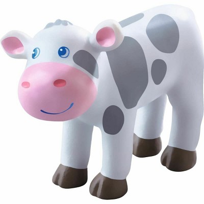 HABA Little Friends Spotted Calf - 2.75" Holstein Farm Animal Toy Figure