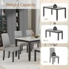 VYNXARIA  Dining Set with Faux Marble Tabletop,Faux Marble dining table - 3 of 4
