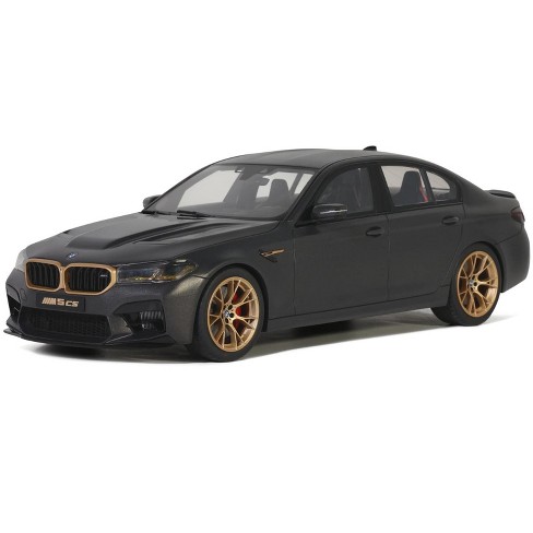 2021 Bmw M5 Cs Black Metallic With Gold Wheels 1/18 Model Car By Gt ...