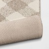 Gingham Washable Rug Heathered Gray/Ivory - Threshold™ - 4 of 4