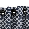 Printed Honey Comb Sheer Grommet-Top Curtain Panels by Blue Nile Mills - 2 of 4