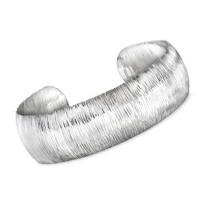 Ross-Simons Italian Sterling Silver Textured Cuff Bracelet - 1 of 3