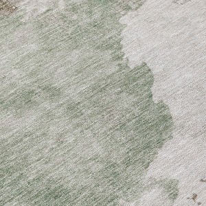 HomeRoots 5' X 8' Artichoke Green And Linen Abstract Washable Indoor Outdoor Area Rug - 1 of 3