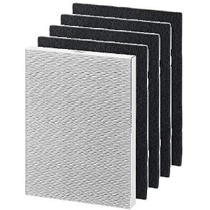 Nispira 9287101 True HEPA Activated Carbon Pre Filter Filter Replacement Compatible with Fellowes AeraMax 200 Purifier Model 190 200 DB55 DX55, 1 Set - 1 of 3