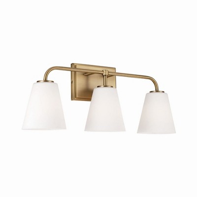 Capital Lighting Brody 3 - Light Vanity in  Aged Brass