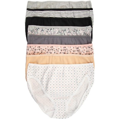 Felina | Cotton Modal Stretch Hi Cut Panty | 8-Pack | Full Coverage | C1818