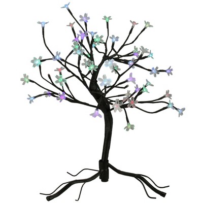 Northlight 23" Prelit LED Artificial Japanese Sakura Blossom Flower Tree - Multi-Color Lights